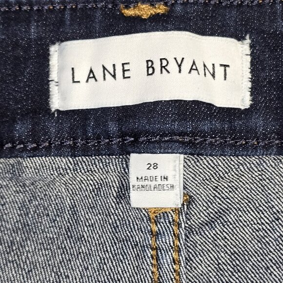 Lane Bryant Flex Magic Waistband Mid Rise Pedal Signature Fit Dark Wash Size 28 - Picture 6 of 7